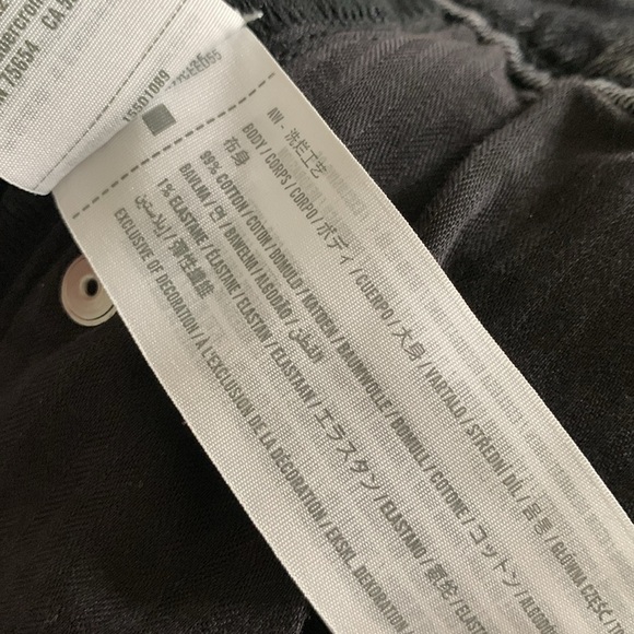 Abercrombie 90’s Slim Straight Ultra High Rise Jeans Black Size 29 cross cross - Picture 4 of 14